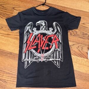 NEW! Black Short Sleeve Slayer Tee with Logo